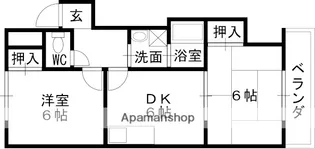 フォルテカーサ氷室【2階】の間取り