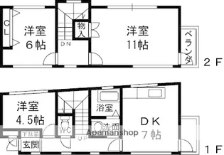 サンロイヤル神垣【2階】の間取り