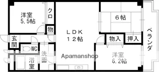 メゾンプレセア【1階】の間取り
