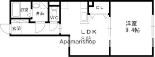 大阪府寝屋川市田井西町【アパート】の間取り