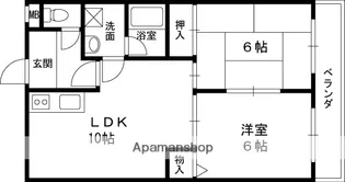 サンライズ・マゼミ【3階】の間取り