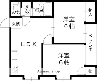 ウエストワンⅢ【4階】の間取り