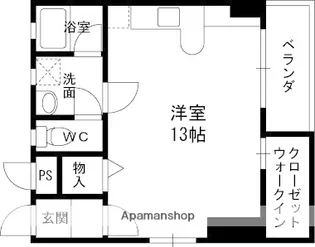 ニューハイツ・花水木【4階】の間取り