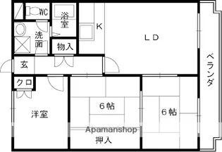 昇栄マンションI【3階】の間取り