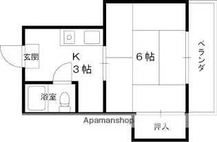 マンション六車【3階】の間取り
