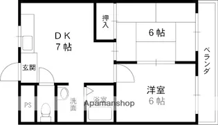 大阪府守口市藤田町1丁目【マンション】の間取り