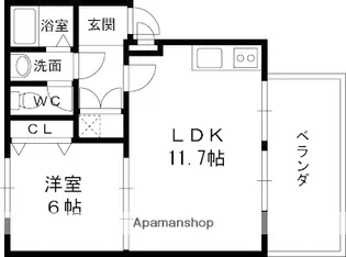 サザンコート【1階】の間取り