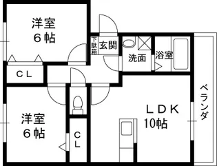グラシアス【3階】の間取り