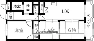 エスパシオ・ディ・鵲(カササギ)【3階】の間取り