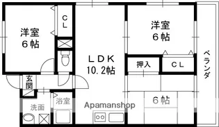 パークサイドスクエア【4階】の間取り