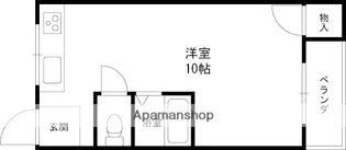 シャンテー天の川【401号室】の間取り