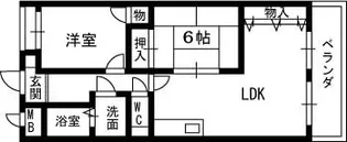 サンガーデンヨコヤマ【5階】の間取り