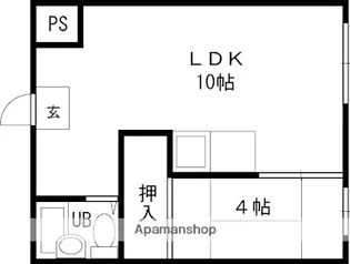 牧野KYビル【203号室】の間取り
