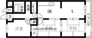 コーポ牧野【2階】の間取り