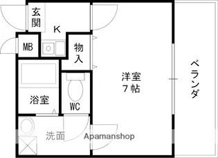 ラフォーレ1番館【201号室】の間取り