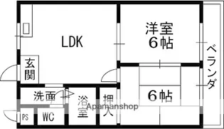 ウエストコート【403号室】の間取り