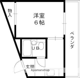 シャンテー招提【5階】の間取り