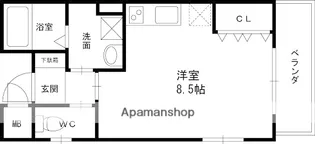 シャンテー中宮3【4階】の間取り