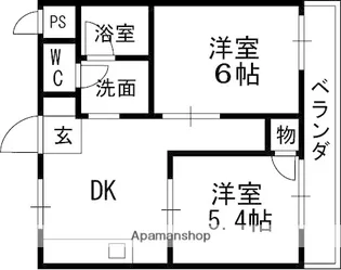 セレコート枚方Ⅱ【2階】の間取り