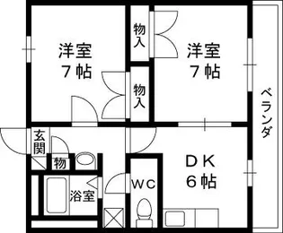 レオパレスOHIⅡ【2階】の間取り