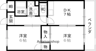エルベくずは並木【2階】の間取り