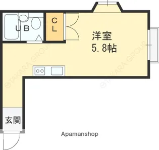 エルカーサ津田【3階】の間取り