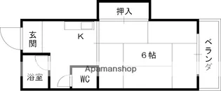 ドミール藤【206号室】の間取り