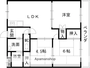 サンファーストウエダ【1階】の間取り