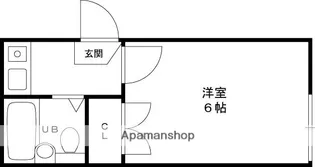 ポルテ御殿山【2階】の間取り