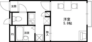 レオパレスアーバンアメニティー【1階】の間取り