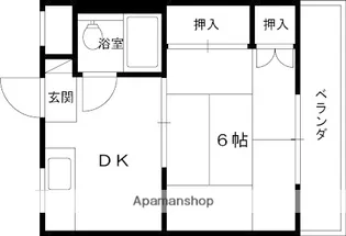 第3星ヶ丘マンション【405号室】の間取り
