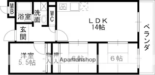 ASTIC ASADA【2階】の間取り