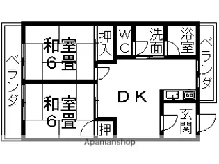 東ハイム【202号室】の間取り