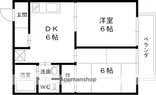 シャトレアロール【1階】の間取り
