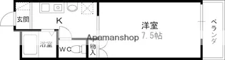 デイジーコート牧野【106号室】の間取り