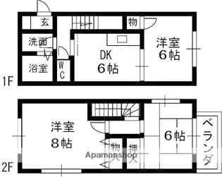 グランメールヴィラ4番館【103号室】の間取り