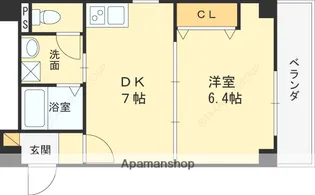 大阪府高槻市上本町【マンション】の間取り