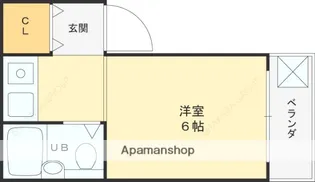 御殿山一棟マンション【1階】の間取り