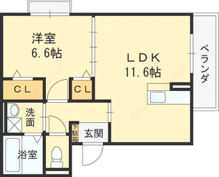GLICINA【3階】の間取り