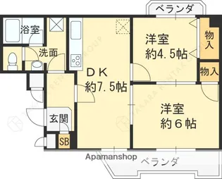 メゾンスワ【307号室】の間取り