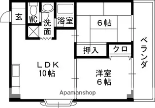 大東マンションⅡ【4階】の間取り