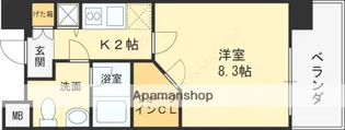 レジュールアッシュ福島【5階】の間取り