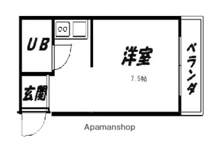 双幅マンション【207号室】の間取り