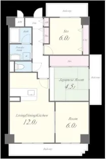 ロイヤルクレスト【3階】の間取り