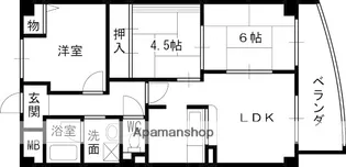 セ・エム・アッシュ北野【303号室】の間取り
