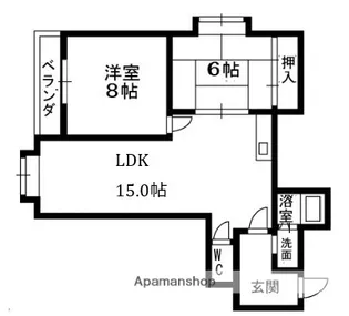 クイーンライフIMAZU【9階】の間取り