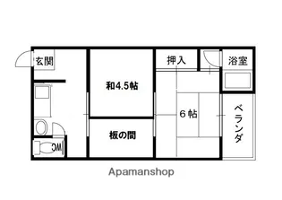 嶋川マンション【305号室】の間取り