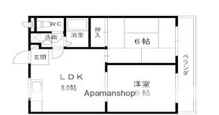 フォアール今津北【4階】の間取り