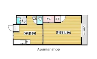 コーポ八千代【B-2号室】の間取り