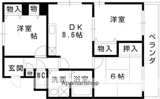 リベラルパレス城東A棟【607号室】の間取り
